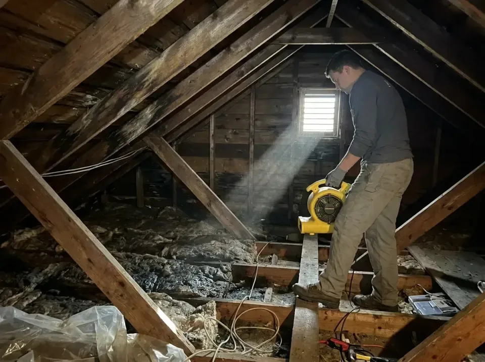 attic-water-damage-drying-proc-007 — frequently asked questions, Emergency Water Extraction & 24/7 Flood Response in New Wil…